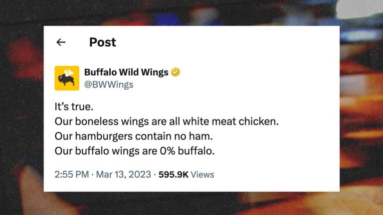 ‘Boneless wings’ aren’t really boneless chicken wings. Is that fraud?