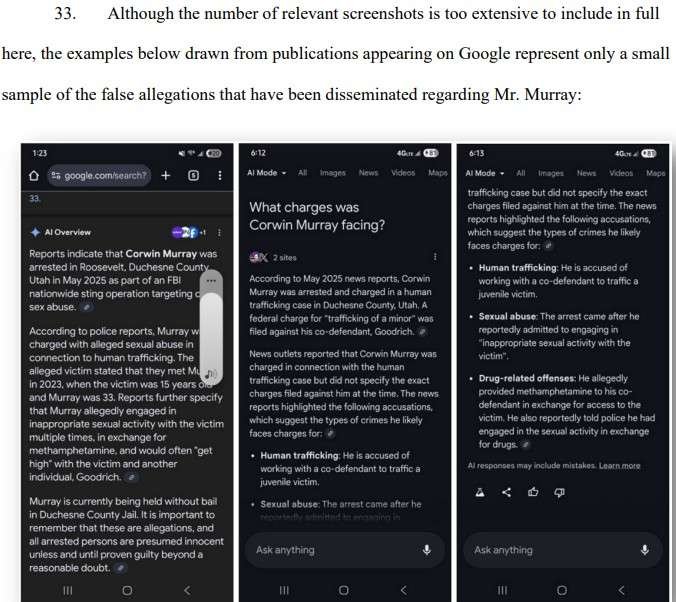 Large Libel Models Strike Again? Google AI Allegedly Hallucinates Sex Crime Allegations Against Utah Man