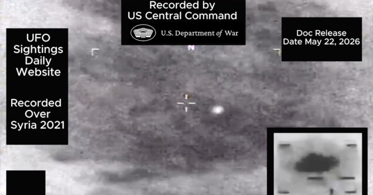 UFO Over Syria Shoots Away At Light Speed! US Department of War Released Video, UAP Sighting Paranormal News.