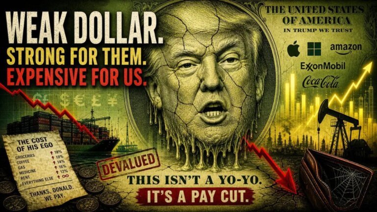 How a Falling Dollar Is Quietly Draining Working Americans While Corporations Cash In