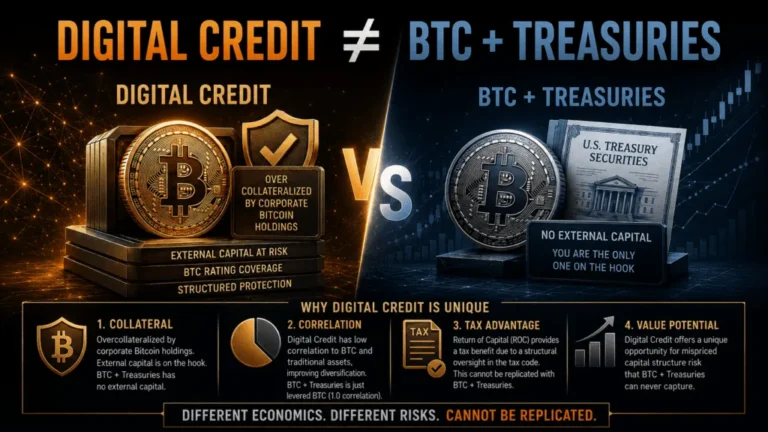 No – Digital Credit Cannot Be Replicated With Bitcoin and Treasuries