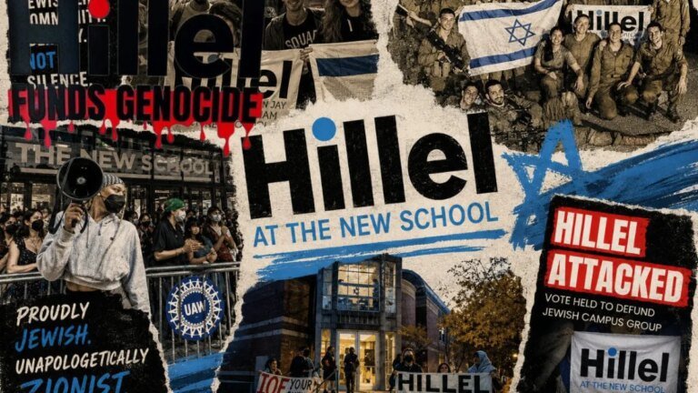 The New School Investigates Student Leaders Who Voted To Strip Hillel Of Funding Over Genocide Complicity