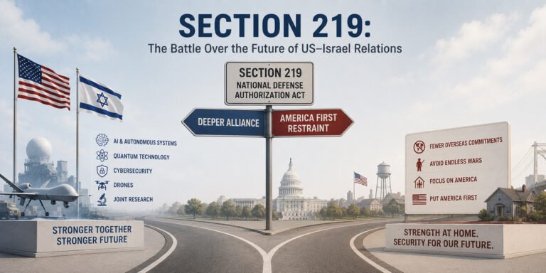 Section 219: More Than a Defense Provision – The Battle Over the Future of US-Israel Relations