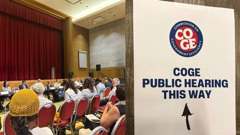 A bureaucratic meeting about cutting bureaucratic bloat