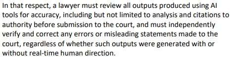 AI-Generated Briefing Must Be Cite-Checked by Lawyer, Not Just a Paralegal