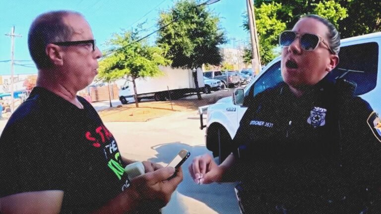 Video shows Texas cop writing ticket for ‘offensive’ speech at pride event