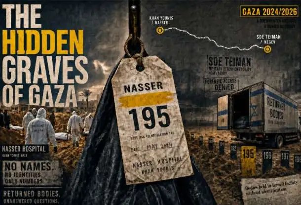 Gaza’s Hidden Graves and the Signature of Bound Hands