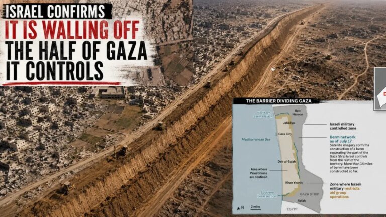 Israel Builds Massive Barrier Inside Gaza To Partition Beyond ‘Yellow Line’