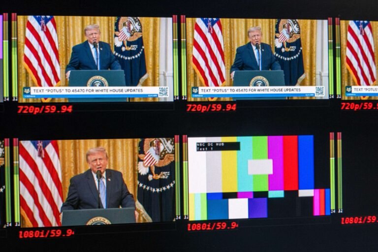 Trump threatens to revoke ABC, NBC licenses for not broadcasting his speech