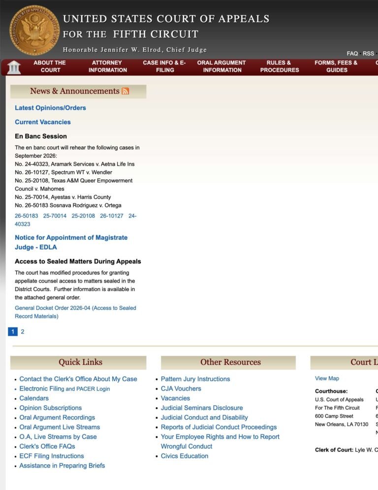 The Fifth Circuit Websites Gets A Glow-Up!