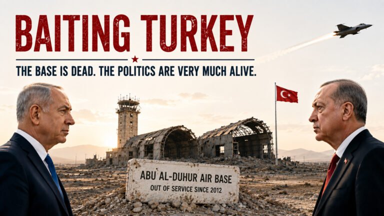 Baiting Turkey: Israel’s Strategy in Syria