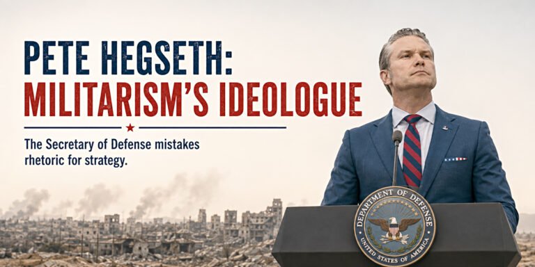Pete Hegseth: Militarism’s Ideologue – Antiwar.com